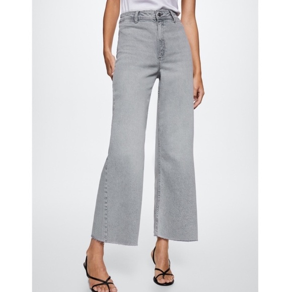 Mango Denim - MANGO Catherine High Waist Wide Leg Jeans Altered Size 8